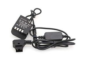 SZRMCC D-Tap 2 Broches vers DMW-BLF19 - Coupleur DC DMW-DCC12 pour Appareil Photo Panasonic DMC GH5 GH4 GH3 (câble Droit)