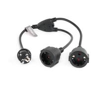 SZRMCC EU Europe Schuko UPS PDU Y Cordon d'alimentation répartiteur CEE7/7 prise Schuko européenne vers prise européenne femelle câble d'extension 16 A 250 V (2 x femelles)