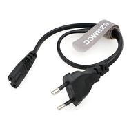 SZRMCC European Câble d'alimentation EU 2 broches vers IEC C7 Figure 8 Non polarisé vers Europe CEE7/16 2 broches Câble convertisseur pour TV, ordinateur portable, imprimante PS3/PS4, Xbox, CPAP,