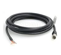 SZRMCC Hirose Câble d'extension d'E/S mâle 12 broches vers extrémité ouverte pour caméra industrielle (mâle, 5 m)