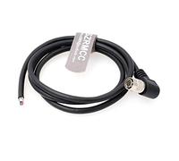 SZRMCC Hirose HR10A-7P-6S Câble d'alimentation à Angle Droit Femelle 6 Broches vers Extrémité Ouverte Bouclier I/O et Câble d'alimentation pour Appareils Photo Basler Sony AVT GIGE CCD (5m)