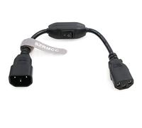 SZRMCC IEC320 C14 à C13 mâle à Femelle avec Interrupteur Marche/arrêt Cordon d'alimentation Cablec (1pcs)