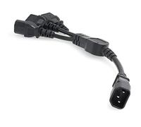 SZRMCC IEC320 C14 vers 3 x C13 10 A 250 V pour onduleur PDU Server Y Câble d'extension de câble d'alimentation séparé (1 pcs)