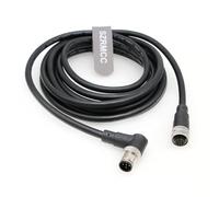 SZRMCC M12 5 broches mâle vers femelle câble de capteur d'aviation étanche pour caméra industrielle module bus de terrain (mâle vers femelle, 100 m)