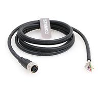 SZRMCC M12 A Code 8 Broches Femelle Connecteur à Ouverture Câble de Capteur Industriel étanche Blindé Câble de Signal pour Module de Bus de Terrain I/O Réseau (5m)