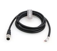 SZRMCC M12 A Code 8 Broches Mâle Connecteur à Ouverture Câble de Capteur Industriel étanche Blindé Câble de Signal pour Module de Bus de Terrain I/O Réseau (3m)