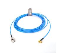 SZRMCC Microdot 10-32UNF Câble de Test Angle Droit M5 Mâle vers BNC Mâle pour Capteur D'accélération Vibratoire (3m)