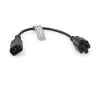 SZRMCC Serveur d'équipement électrique UPS PDU IEC320 C14 à NEMA 5-15R 10A 250V câble d'extension de Cordon d'alimentation (1pcs)