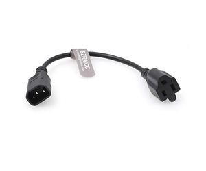 SZRMCC Serveur d'équipement électrique UPS PDU IEC320 C14 à NEMA 5-15R 10A 250V câble d'extension de Cordon d'alimentation (1pcs)