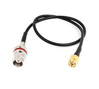 SZRMCC SMA Mâle vers BNC Femelle Jack RG316 RF Coaxial Pigtail Câble d'antenne coaxial (câble noir, 3 m)