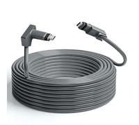 SZRMCC Starlink Gen 2 Câble d'extension de rechange standard actionné pour antenne satellite rectangulaire Starlink V2 Gris 26 AWG (15 m)