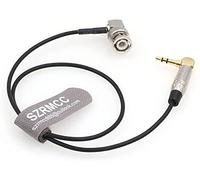 SZRMCC Tentacle Câble de synchronisation à angle droit TRS 3,5 mm vers BNC Timecode pour caméra ARRI C300 C500 F55 PDW-700 (30 cm)