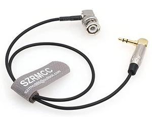 SZRMCC Tentacle Câble de synchronisation à angle droit TRS 3,5 mm vers BNC Timecode pour caméra ARRI C300 C500 F55 PDW-700 (80 cm)