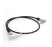 SZRMCC Tentacle Sync Zaxcom Câble de synchronisation de 3,5 mm vers Angle Droit EXT 9 Broches pour Appareil Photo numérique Red Komodo 6K