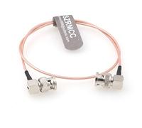 SZRMCC Vidéo Câble Coaxial BNC à Angle Droit vers Angle Droit BNC RG179 75 ohm HD SDI 3G pour Caméras Arri Red Blackmagic Atomos SmallHD Moniteur (40cm)