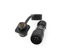 SZRMCC WEIPU SA12 Connecteur étanche à 4 Broches 12 mm Push Pull Solder Aviation Wire Connector Male Plug Female Socket pour Automobile Industriel Électrique (4 Broches 5A)