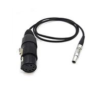 SZRMCC XLR 5 Broches Femelle à Angle Droit 00B câble d'entrée Audio 5 Broches pour caméra Arri Alexa Mini et Z CAM E2 (Straight, 60cm)