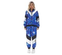 SZRXKJ Ensemble de survêtement à capuche confortable et décontracté pour femme - Motif aztèque - Sweat à capuche et pantalon de jogging - 2 pièces, Blanc., S