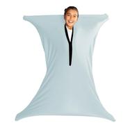 SZSMART Sensory Chaussettes de corps extensibles pour enfants souffrant d'autisme et d'anxiété pour soulager le stress - 119,4 x 68,6 cm (gris, taille M/114-137 cm)