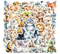 SZSMW 100 Feuilles Autocollant Scrapbooking - Scrapbooking Autocollant - Stickers Animaux - IdéAl pour Les Enveloppes, Les Cartes de VœUx, Le Scrapbooking, Les DéCorations de GâTeaux/Cupcakes Diy