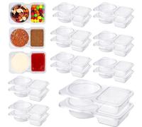 SZSMW 16 Boite Plastique Alimentaire - Boite Alimentaire Plastique - Boite Alimentaire - Convient pour Stocker Le DéJeuner,Les Collations,Les Confitures,Le Yaourt, Les Fruits,Les Salades, Les éPices