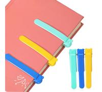 SZSMW Paquet de 6 Marque Page Automatique - Automatic Bookmark - Marque Page Silicone - Convient Aux éTudiants, éCrivains, Lecteurs Et Autres Personnes, C'Est Une Bonne Aide pour Lire des Livres