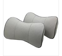 SZSS-CAR 2 pcs Cuir véritable Appui-tête de Voiture Oreiller Cou Reste Oreiller Housses de Coussin d'assise