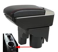 SZSS-CAR Boîte de rangement pour accoudoir central de voiture compatible avec Volkswagen Golf Mk5 (1K) VW Rabbit 2003-2009/Golf Mk6 (5K) 2008-2012/Jetta Mk5 Vento Golf Wagon 2006-2011 (non compatible