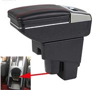 SZSS-CAR Cuir de voiture Accoudoir compatible avec Hatchback Honda Fit/Jazz 2002 2003 2004 2005 2006 2007 Console Centrale Box Automotive Accoudoirs Boîte de rangement