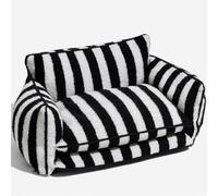 SZSXYBZ FresQa Canapé pour animal domestique peut être démonté et lavé pour un sommeil profond et chaud en hiver. Grand coussin de litière pour chien, noir (taille M)