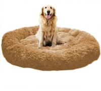 SZSXYBZ Grand lit pour chien et chat de taille moyenne - Antidérapant - Moelleux et apaisant - Tapis chaud lavable (kaki, 70 x 70 cm)