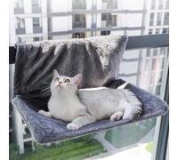 SZSXYBZ Grand lit pour radiateur pour chat - Lit chaud et confortable à suspendre pour radiateur avec cadre en métal solide et housse en polaire confortable - Lit chauffant d'intérieur idéal pour les