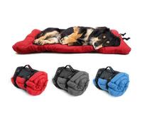 SZSXYBZ Grand matelas imperméable portable pour chien - 90 x 60 cm - Tapis de couchage pour intérieur - Cage, canapé, voiture, camping, voyage - Lavable et antidérapant - Rouge