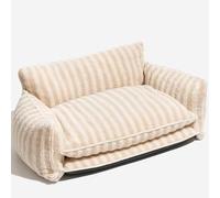 SZSXYBZ Le canapé FresQa pour animal domestique peut être démonté et lavé pour un sommeil profond et chaud en hiver. Grand coussin de litière pour chien, noir (beige, XL)