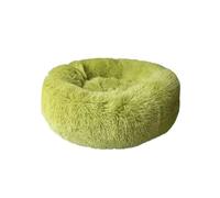 SZSXYBZ Lit pelucheux de très grande taille pour chien et chat, lit rond lavable en forme de beignet pour animaux de compagnie de grande et moyenne taille (violet, 70 cm)