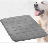 SZSXYBZ Lit pour chien et chat - 60 x 40 cm - Lavable - En mousse douce et fine - Coussin orthopédique pour chien - Antidérapant - Gris foncé, XL - 100 x 60 cm