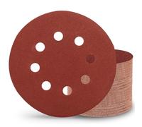 Sztaoip 100 Pièces Disques Abrasifs 125 mm Grain 180 Disques de Ponçage Papier Abrasifs 8 Trous pour Ponceuse Excentrique