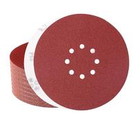 Sztaoip 40 Pièces Disques Poncage 225mm, 8 Trous Disques Abrasifs Grain P60 Ronds Papier Abrasif pour Ponceuse Murale