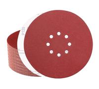 Sztaoip 50 Pièces Disques Poncage 225mm, 8 Trous Disques Abrasifs Grain P120 Ronds Papier Abrasif pour Ponceuse Murale