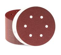 Sztaoip 80 Pièces Disque Poncage 150mm, 6 Trous Disque Abrasif Grain 60 pour Poncer Polir Dérouiller pour Ponceuse Excentrique