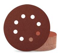 Sztaoip Disques Abrasifs 125 mm 70 Pièces Disques de Ponçage 8 Trous 120/240/320/400/600/800/1000 Grain Mixte pour Ponceuse Excentrique