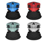 Sztqqing Cagoule unisexe en forme de tête de mort, multifonction, élastique, coupe-vent, pour moto, ski, cyclisme, course, randonnée et Halloween en plein air