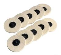 SZTVECFW Roue de Polissage en Laine, Lot de 10, Roues de Polissage en Laine de 3 Pouces-disques abrasifs Roll Lock for Le Polissage et Le meulage