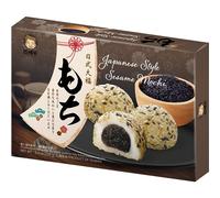 Szu Shen Po Mochi Sésame - 210g - Saveur Noisette | Mochi traditionnel avec garniture intense au sésame noir, goût doux et légèrement amer, idéal en dessert.