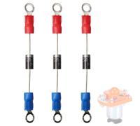 Szuenh Lot de 3 résistances solénoïde de 3 A pour chariot de golf, bobine solénoïde commune 36/48 V 400 A, compatible avec les chariots de golf électriques Club Car, Yamaha, Ni-vel et EZGO.