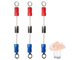 Szuenh Lot de 3 résistances solénoïde de 3 A pour chariot de golf, bobine solénoïde commune 36/48 V 400 A, compatible avec les chariots de golf électriques Club Car, Yamaha, Ni-vel et EZGO.