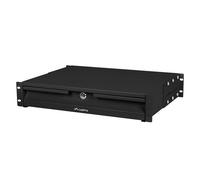 Tiroir Rack Lanberg AK-2001-B 2U Acier Noir 48.3cm (19") 482x360x88mm Charge Max. 90kg avec Verrouillage