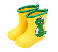 szvbofueck Bottes de pluie pour garçons et filles - Bottes de pluie en caoutchouc - Couvre-chaussures imperméables - Chaussures de pluie - Chaussures d'extérieur - Chaussures d'éveil pour tout-petits