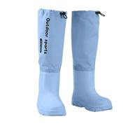szvbofueck Bottes en caoutchouc imperméables avec réflecteurs pour enfants - Légères et antidérapantes - Pour les jours humides et les jeux en plein air, bleu ciel, 29 EU