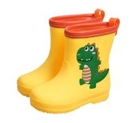 szvbofueck Bottes en caoutchouc pour enfants et filles - Légères comme une plume - Semelles souples antidérapantes - Imperméables - Confortables - Pour la maternelle - Pour jouer en plein air, jaune